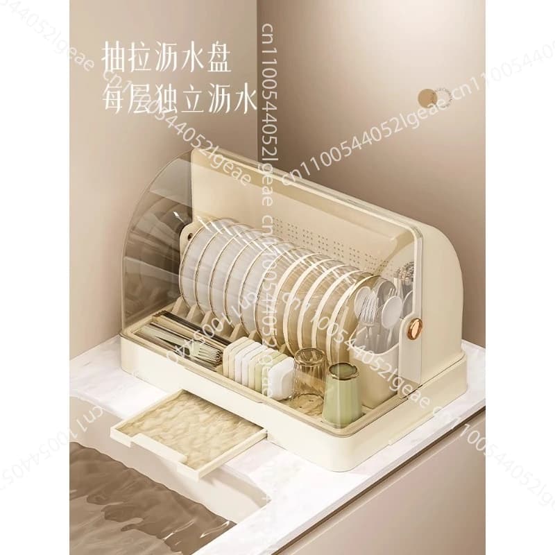Kitchen bowl holders, bowl holder box and wands, domestic use with lid, crockery mix, bowl box, dishes and water drainage
