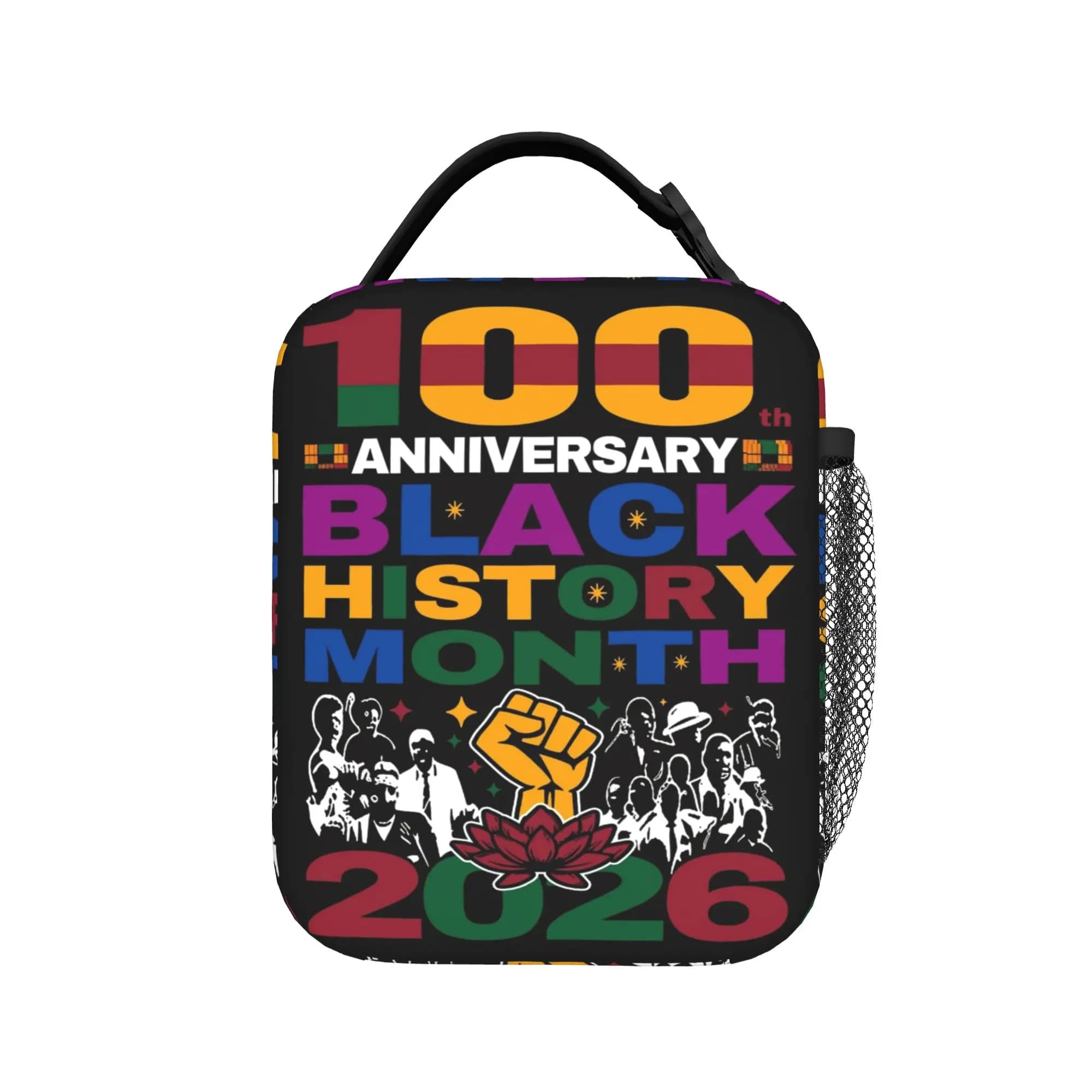 Borsa Termica per il Pranzo per il 100° Anniversario del Black History Month 2026, Contenitore Porta Pranzo, Borsa Termica per il Pranzo, Borsa per il Pranzo Universitario, Borsa per Alimenti