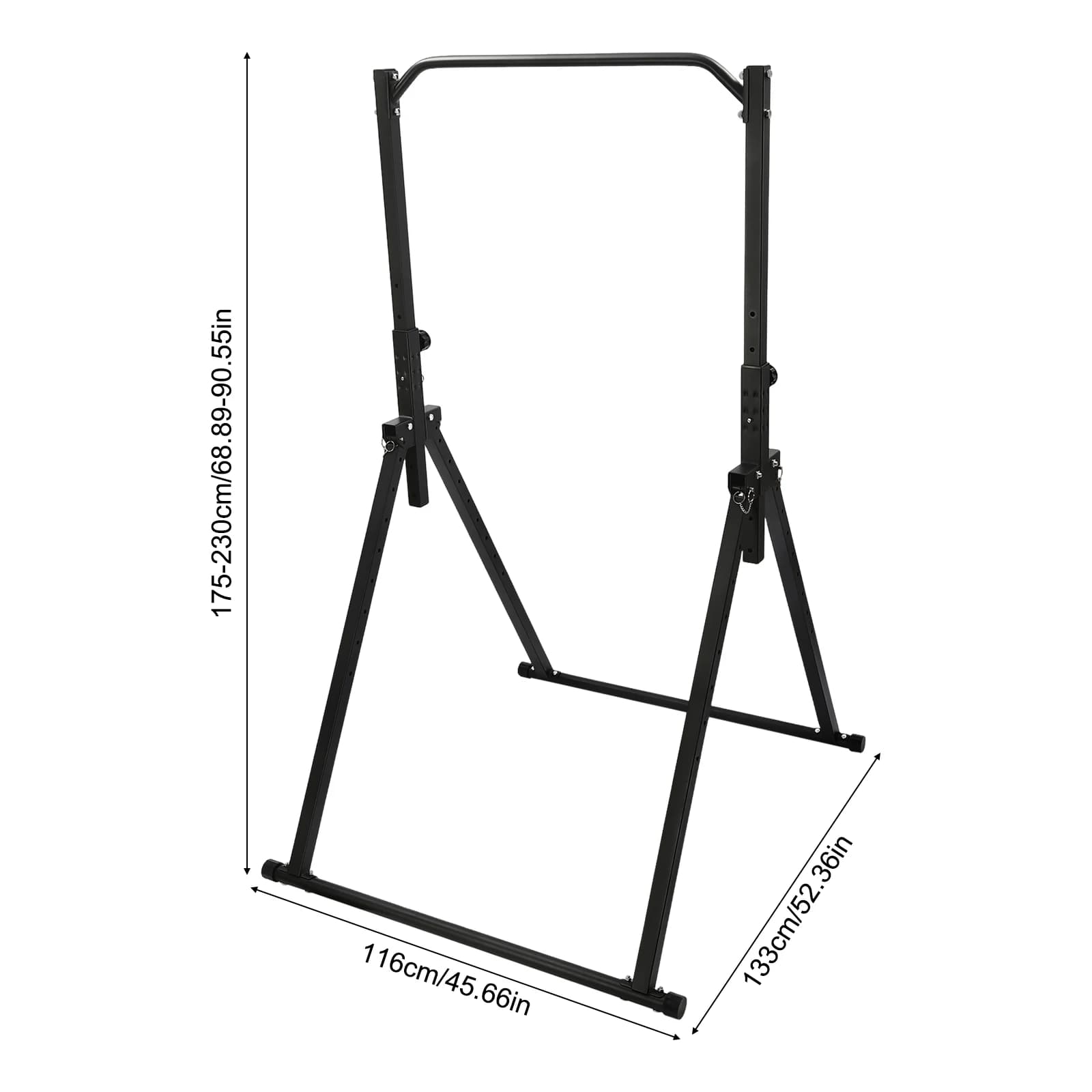 Foldable Traction Bar Station Multifunctional Fitness Tower Station Adjustable Training Equipment for Home Gym Strength Training