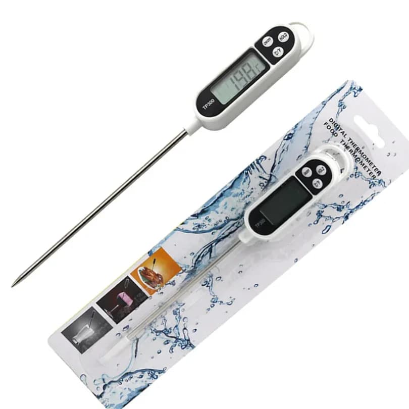 Termometro Digitale da Cucina 1-10P TP300 per Acqua e Olio, Sonda per Carne, BBQ, Forno, Utensili da Cucina