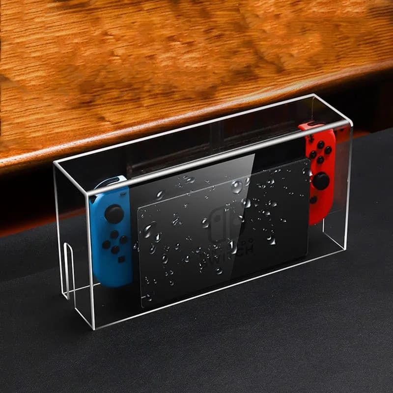 Display Box Host Dust Cover for Nintendo Switch NS Game Console Dock Protective Case Acrylic Hard Covers Switch Oled Accessories