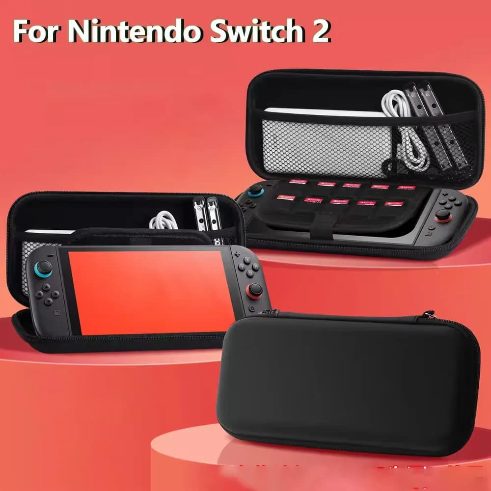Custodia Portatile in EVA per NS Switch 2, Borsa da Viaggio Rigida con Slot per Schede di Gioco per Accessori Nintendo Switch 2