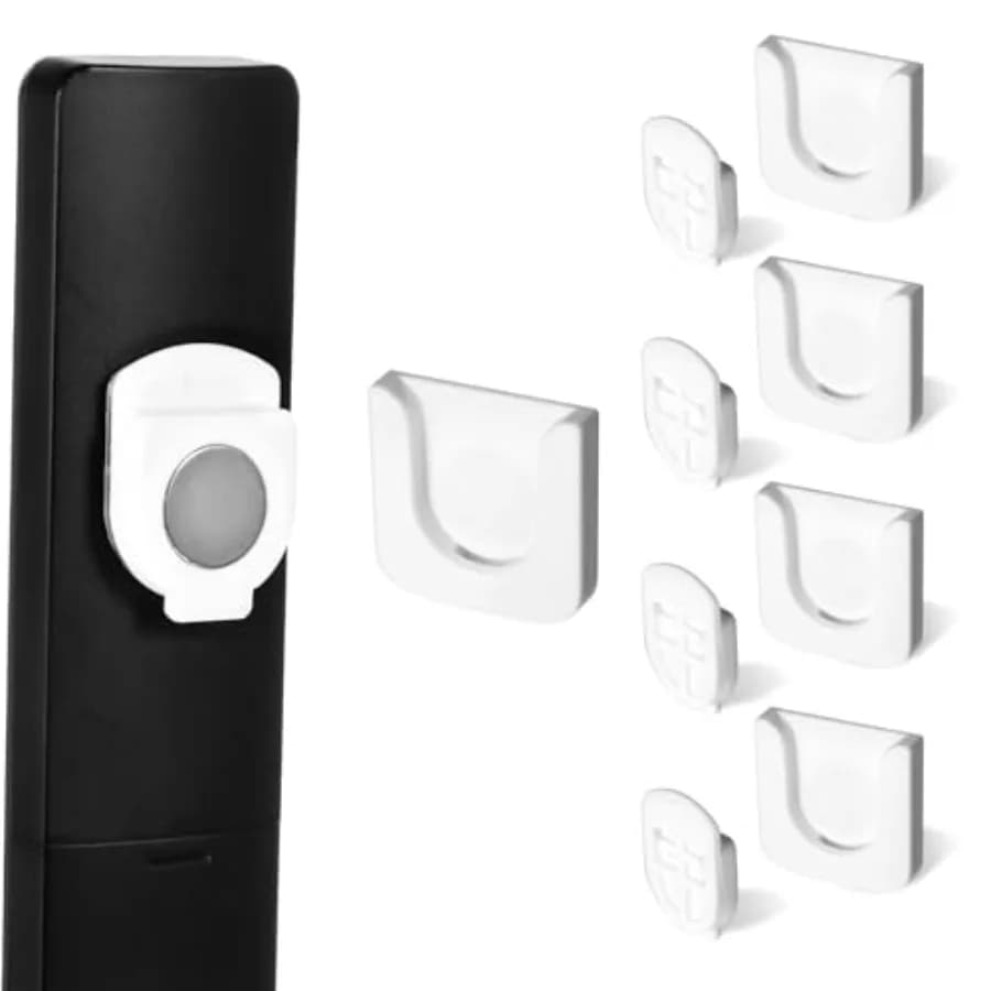 Gancio da parete con supporto magnetico per telecomando da 4 pezzi con ventosa autoadesiva con design innovativo per telecomando del condizionatore d'aria TV