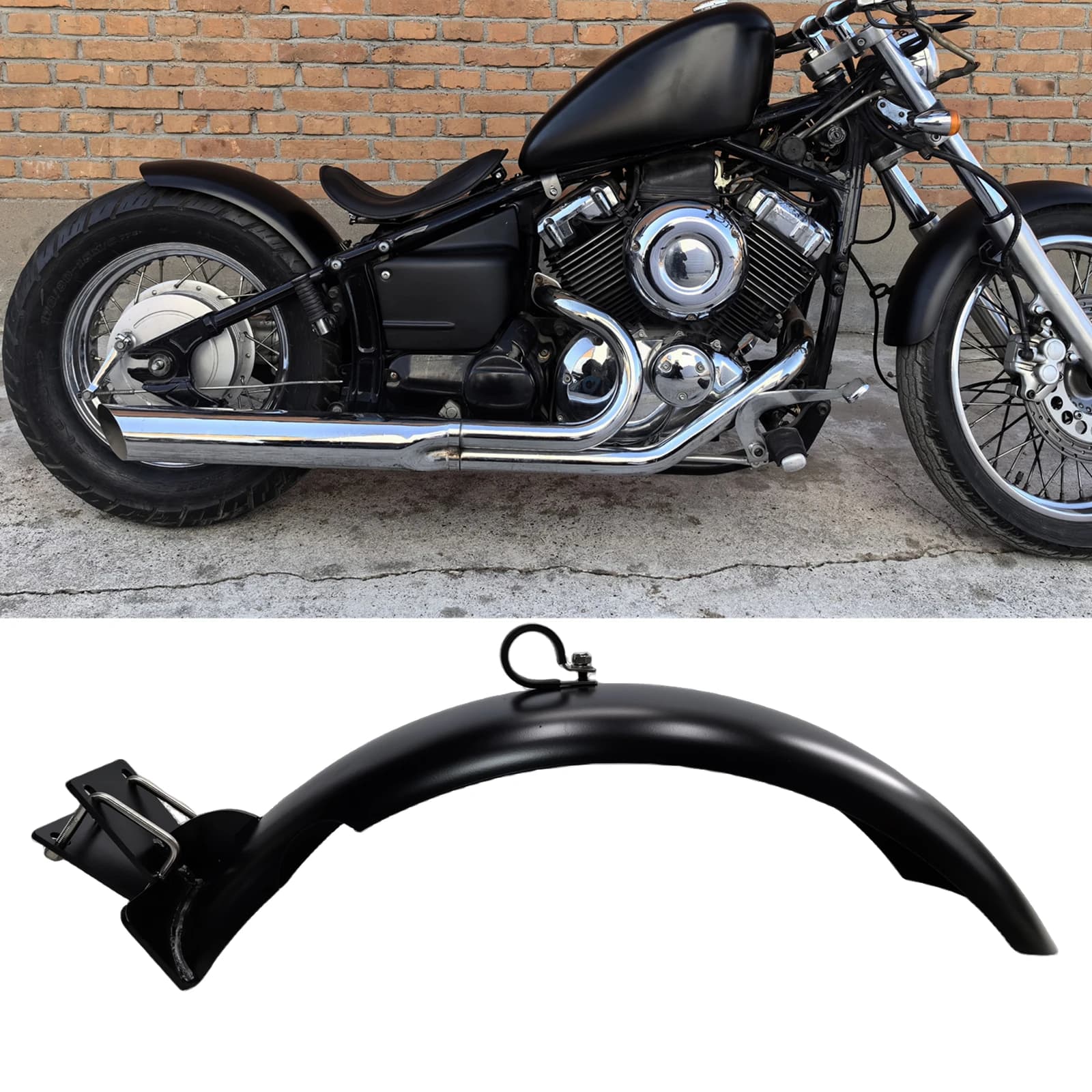 Per YAMAHA DRAGSTAR Vstar DS V-Star V Star 400 650 XVS400 XVS650 Moto Parafango Posteriore Piastra Parafango Copertura Fango Guard Splasher