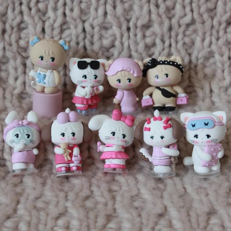 Originale Mini Cute Anime Mikko Cartoon Kitty Figure Pop Miko Kitten Model Rare Limite Collect sorpresa Cat Toy Gift for Kid Girl