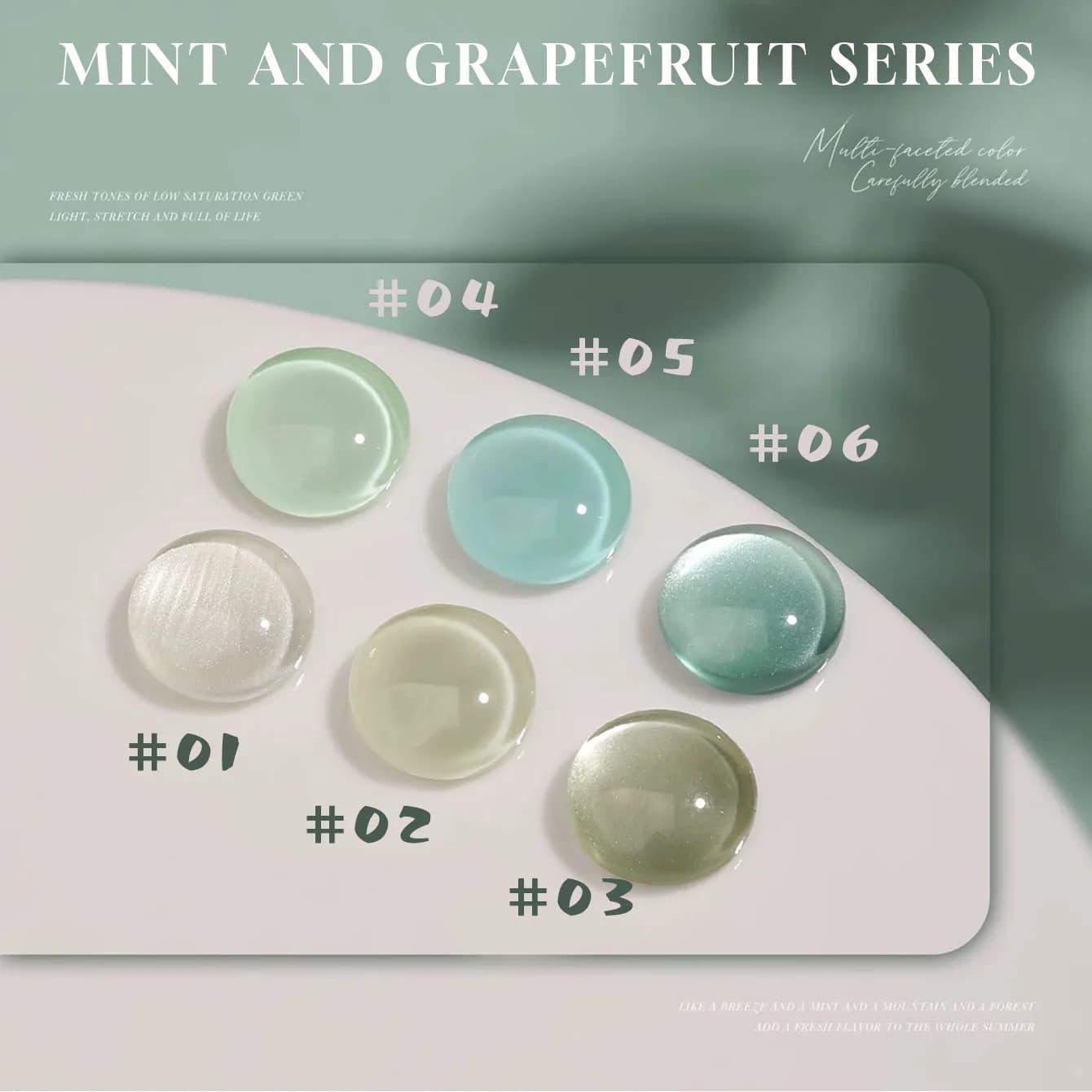 MN12ML 2026 Nuovo Smalto Gel Effetto Occhio di Gatto Verde Menta Mambo Ultra Scintillante con Perle di Vetro e Effetto Specchio Illuminante per Unghie