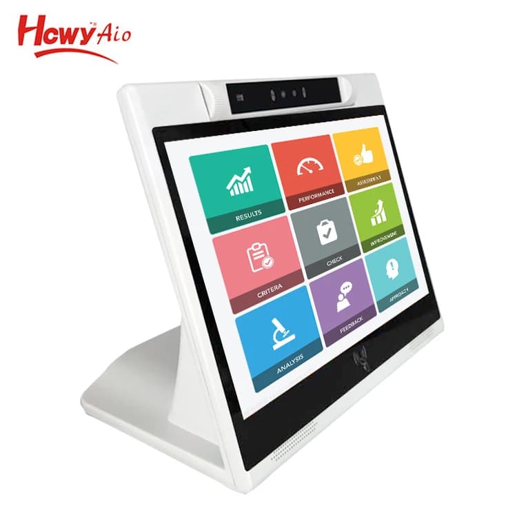 Tablet Android da 10 pollici a forma di L Cornice per foto digitale Wifi Lettore pubblicitario touch screen Android dotato di doppie fotocamere