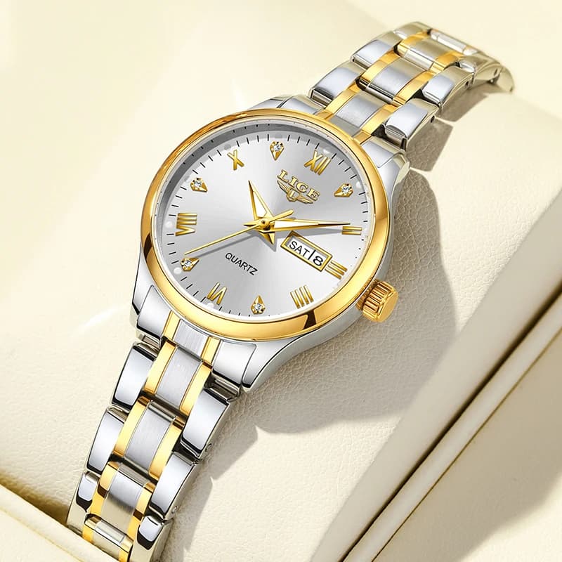 LIGE nuovo orologio da donna elegante moda settimana data orologio da polso al quarzo per donna sport all'aria aperta orologio luminoso impermeabile da donna