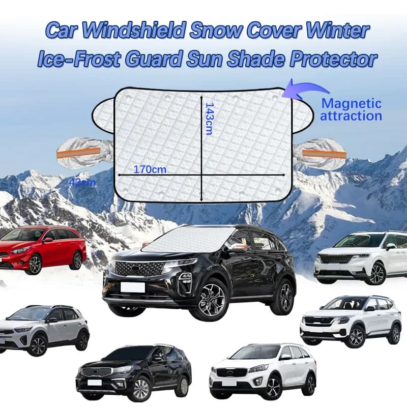 Copri copertura impermeabile per auto tenda da sole Anti-neve parabrezza protettivo in cotone parasole Anti ghiaccio gelo per Kia EV5 EV6 KX3 KX5