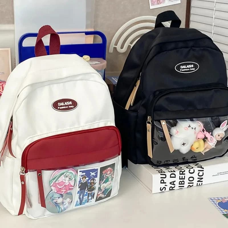 Zaini per ragazze adolescenti Borsa Ita 2025 Nuova borsa da scuola in tela semplice estiva All Match Casual Lettere carine Mochila per le donne