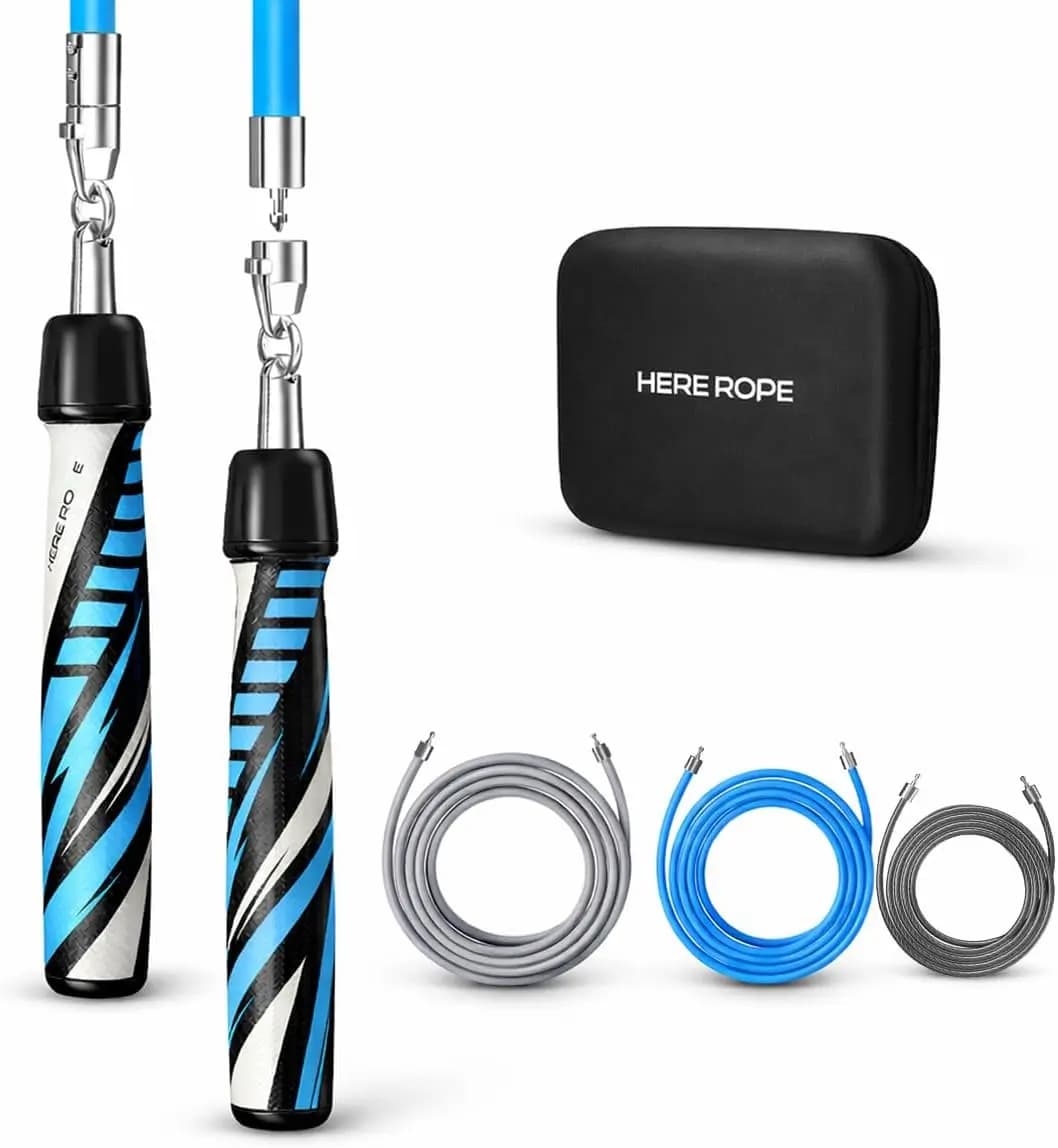 Set of Cords for Jumping Peasate 3-in-1 with Interchangeable Weights for Men and Women | Jumping Premium with Anti-slip Grip