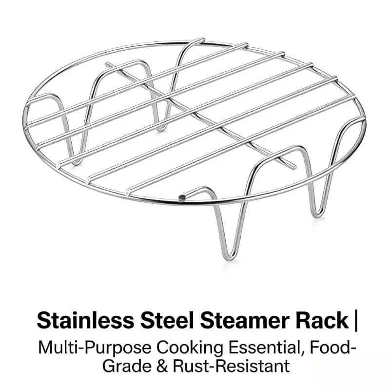 Pack of 2 round grills for 6 inch air fryer, stainless steel air fryer tray, for air/oven/pentola/pressure pen