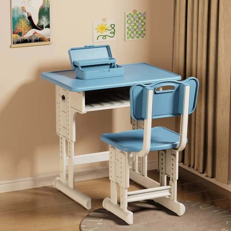 Simulazione in miniatura Giocattolo da scrivania per bambini con astuccio Materiale scolastico Mini mobili per casa delle bambole Giocattolo educativo
