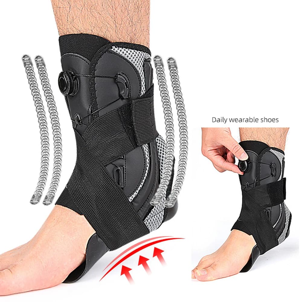 Supporto per Caviglia Unisex, Stabilizzatore per Recupero da Infortuni, Distorsioni, Tendini d'Achille, per Corsa e Escursionismo