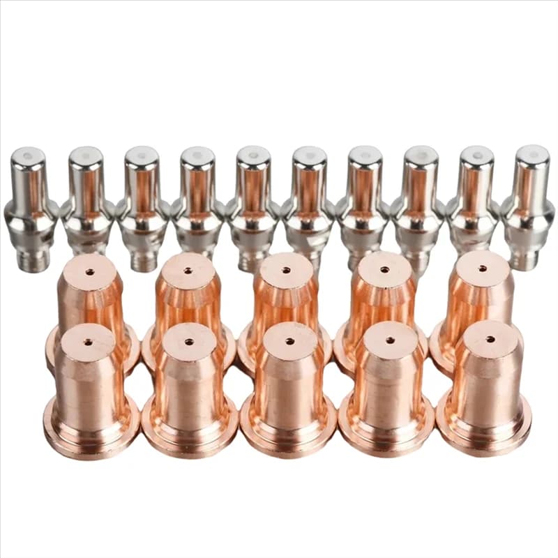 FYBL-20PCS IPT-60 PT-60 IPT-40 PT40 Elettrodo 52582 Ugello 51313P Adatto per materiali di consumo per torcia per taglio al plasma, ugello