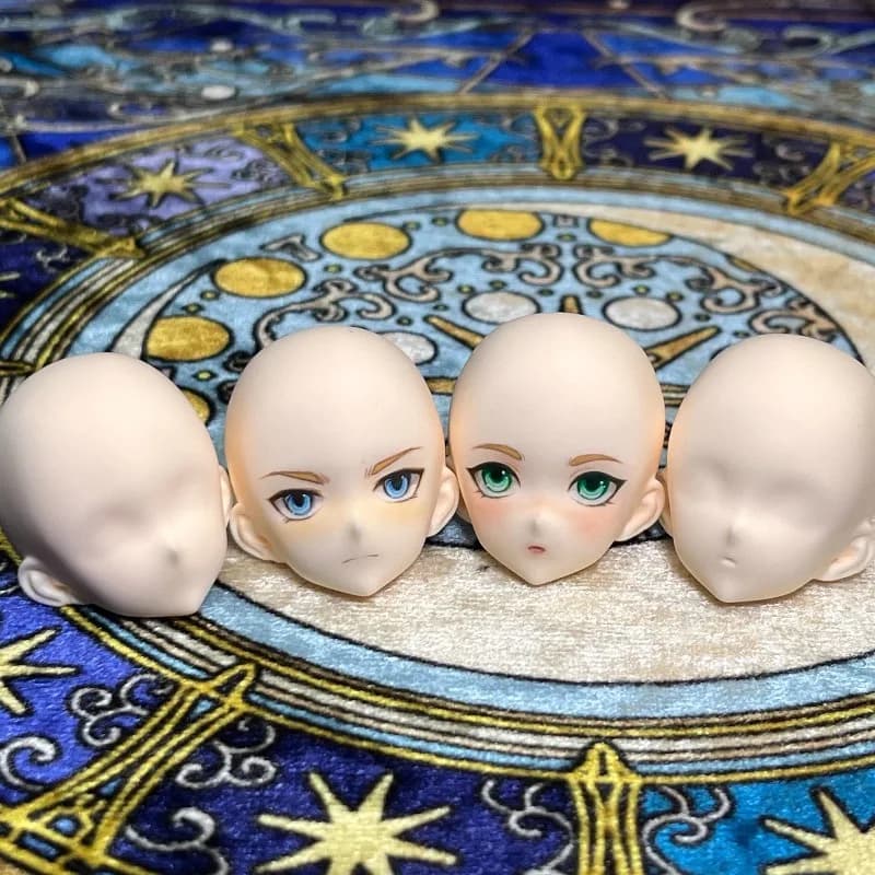 3CM/3.5CM Doll Face Silicone Mold DIY Handmade Ultra-Light Clay Cartoon Anime Doll Facial Outline Detail Sculpture Clay Molds