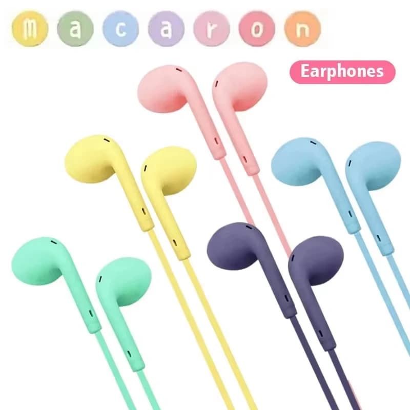 Universal 3.5 mm stereo ear plugs for sports music Microphone wired for Xiaomi