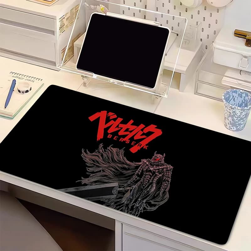 Tappetino per mouse grande 90x40 cm B-BERSERK Tappetini da scrivania per ufficio Accessori per giochi per PC Progettati specificamente per mousepad XXL Tappetino per tastiera per laptop