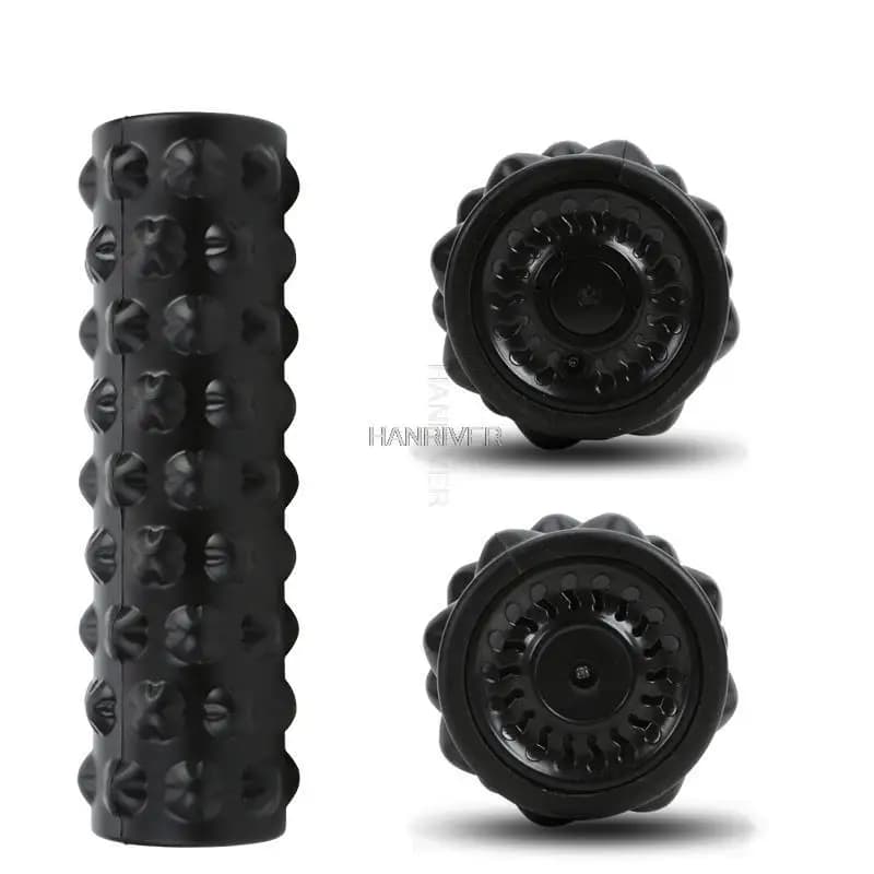 Electric Roller Massage Vibration Rear Roller Massage Yoga Massage Stick with Wireless Foam Rollers for athletes, men, women