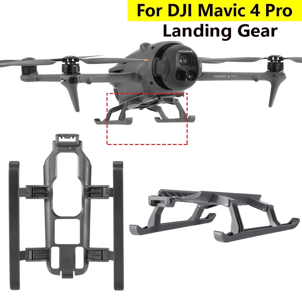 STARTRC Carrello di atterraggio per DJI Mavic 4 Pro Drone Estensore di altezza pieghevole Accessori per protezione del piede a gamba lunga Supporto leggero