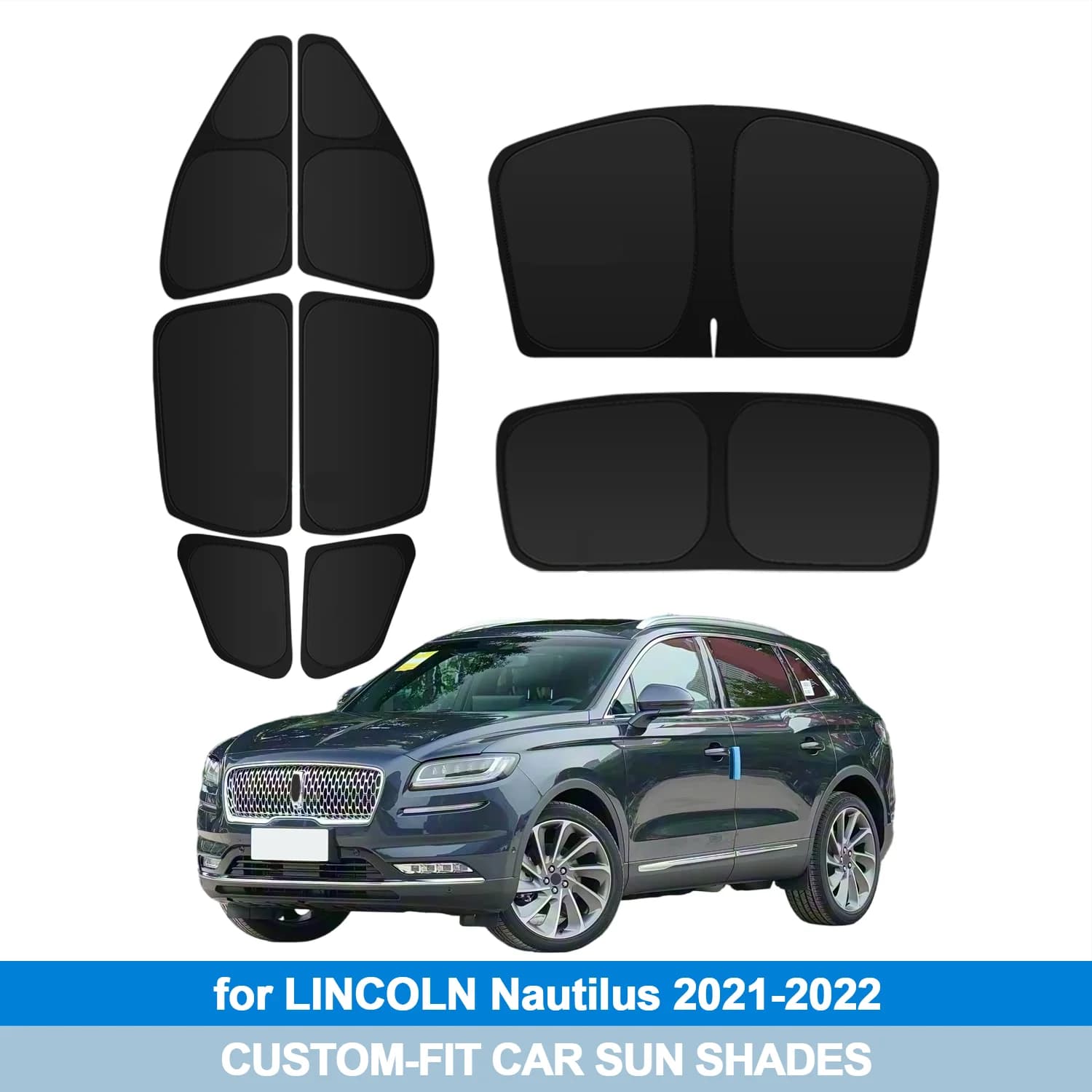 Per LINCOLN Nautilus 2021-2022: Parasole per Parabrezza, Tendine Laterali, Copertura Parasole, Protezione Privacy, Accessori Auto