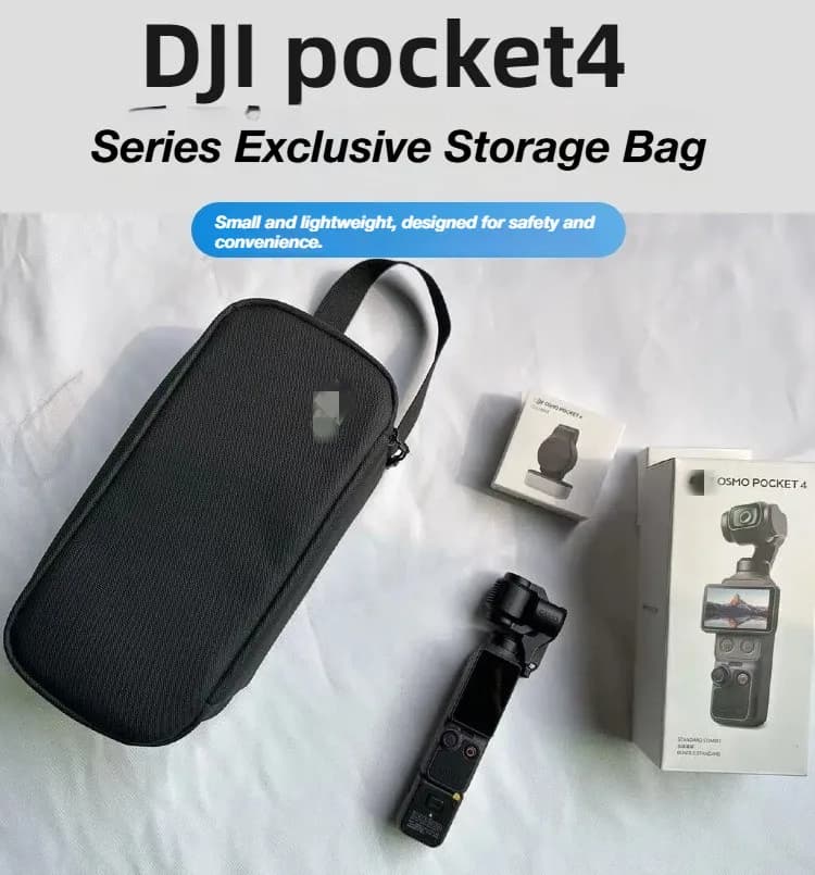 For DJI Osmo Action 6-2/Nano/DJI Osmo Pocket4-1 Insta360 X4 Air X5 X4 X3 Handbag Camera Carrying Case Waterproof Portable Bag