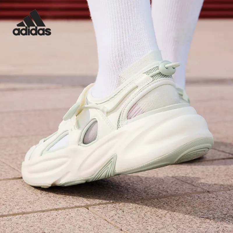 Adidas OZWAVE SANDAL Men's and Women's Low-top Velcro Platform Sandals KH5742