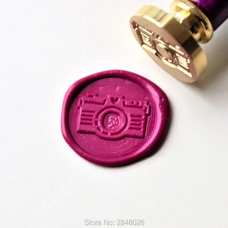 Camera Wax Seal Stamp, wedding stamp ,party wax seal stamp,initial wax seal stamp set
