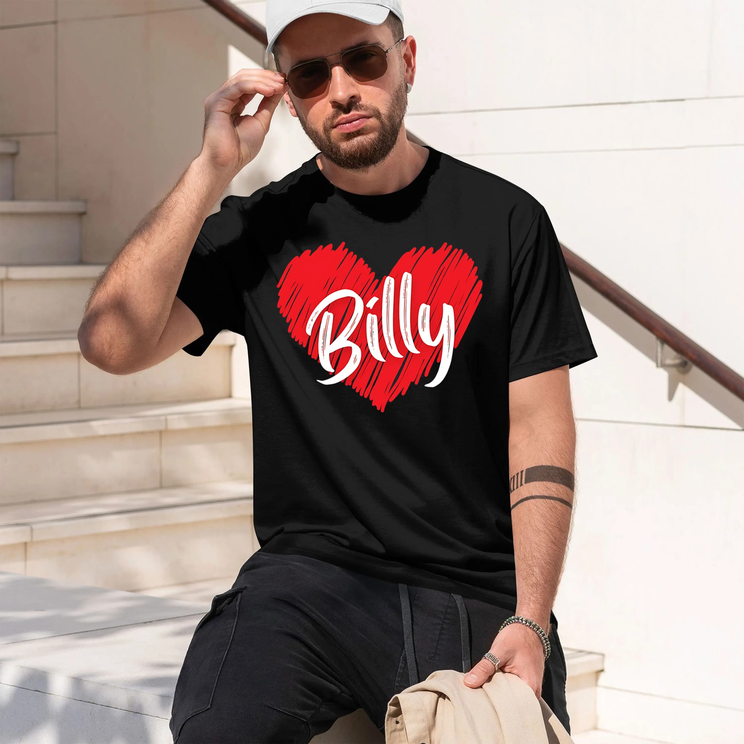 Billy He Design Trucker Comodo e ideale per correre, fare escursioni, viaggiare, giocare a golf. Nuovo modello 2026 T-shirt girocollo a maniche corte da uomo.
