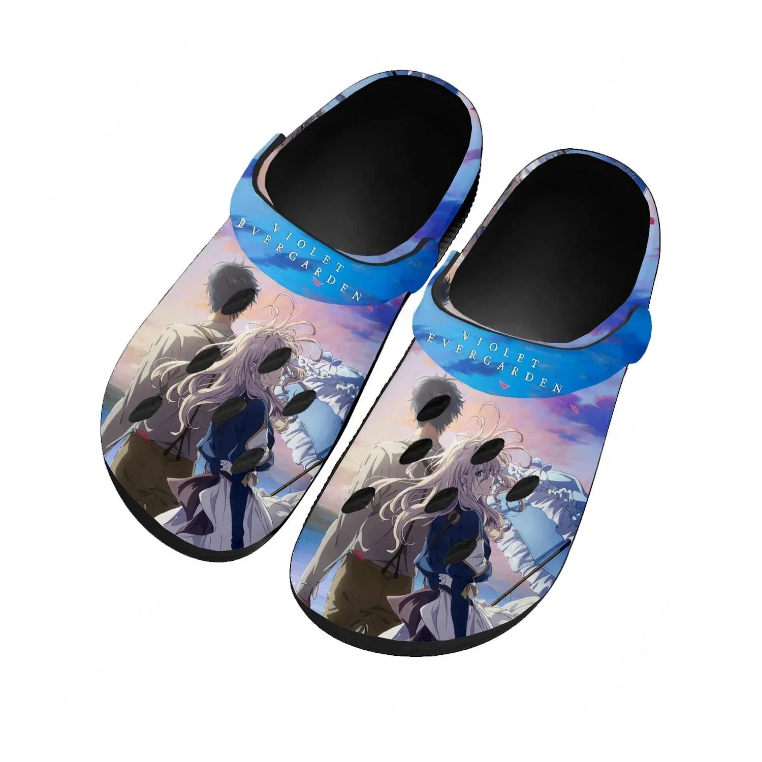 Scarpe da acqua Violet Evergarden per uomo e donna, comode e alla moda, zoccoli da giardino, sandali personalizzabili, ciabatte traspiranti con fori da spiaggia