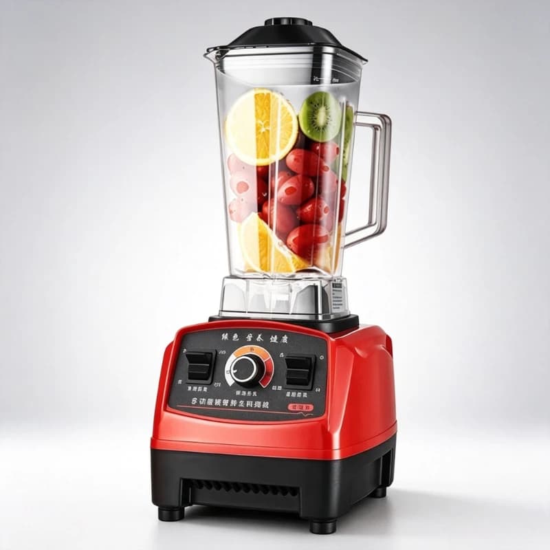 Powerful 2L Blender Juicer 4 Blade 3 Speed Multifunctional Safety Protection Smoothie Maker Soy Milk Machine Automatic