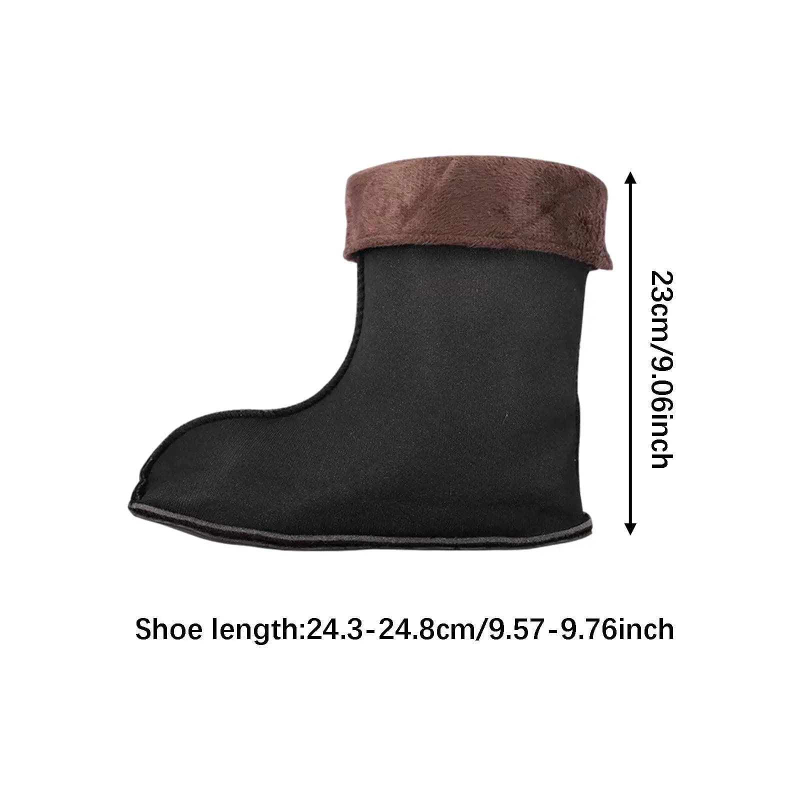 Insulated Boot Socks Plush Warmer Liners Comfort Lining for Rain Boots Women Hiking Cold Weather Camping Fishing
