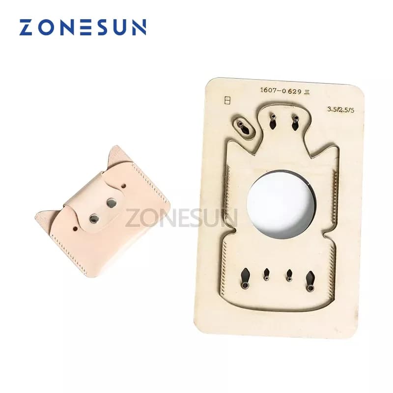 ZONESUN Custom Pork Shaped Leather DIY Model Wooden Knife Punching Tool Rabbit Cutting Die Animal Stainless Steel
