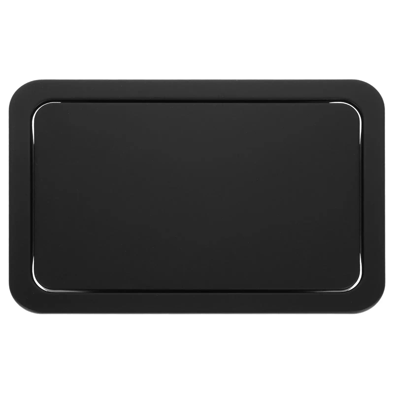 Embedded Stainless Steel Trash Can Lid Rectangle Swing Flap Cover Countertop Wastebasket Lid for Commercial Kitchen Bathroom
