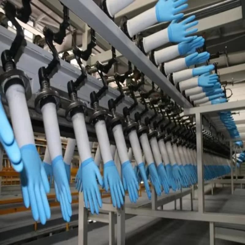 Macchina automatica per la produzione di guanti in lattice, attrezzatura per la produzione completa di guanti in lattice per saloni di bellezza