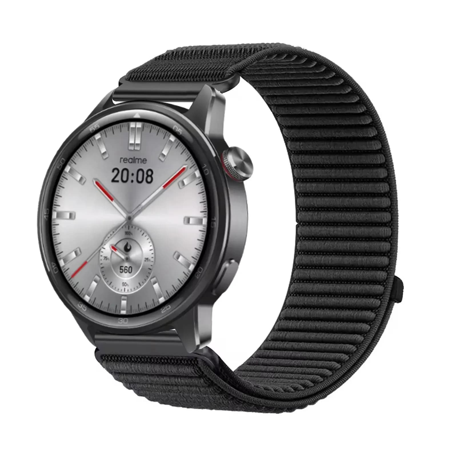 Cinturini in nylon per cinturino Realme Watch S2, cinturino in nylon elastico con velcro morbido