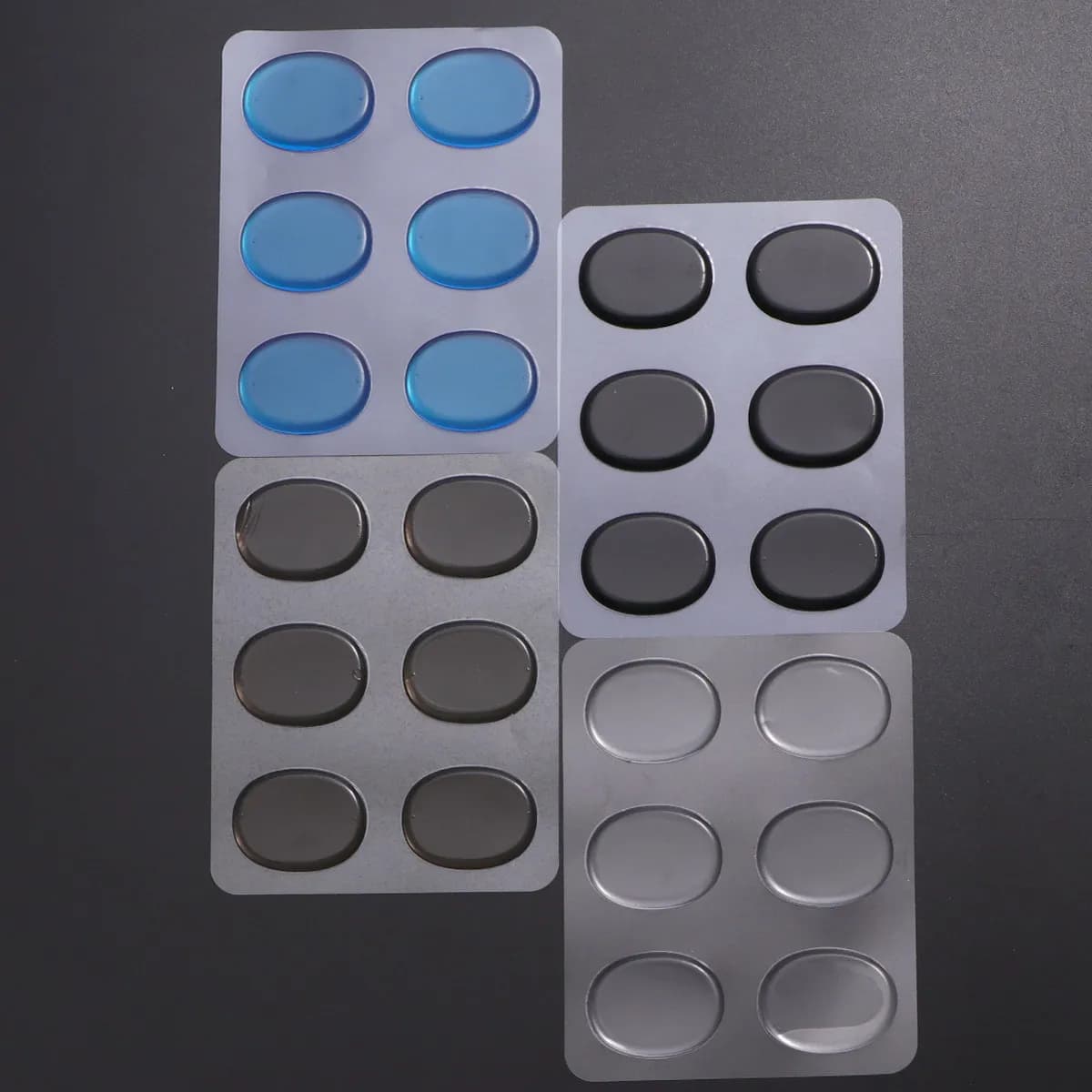 24 Pezzi Pad in Gel Silenziosi in Silicone Autoadesivi per Tamburo, Rullante, Basso, Tom, Piatto, Percussioni - Controllo e Regolazione del Suono