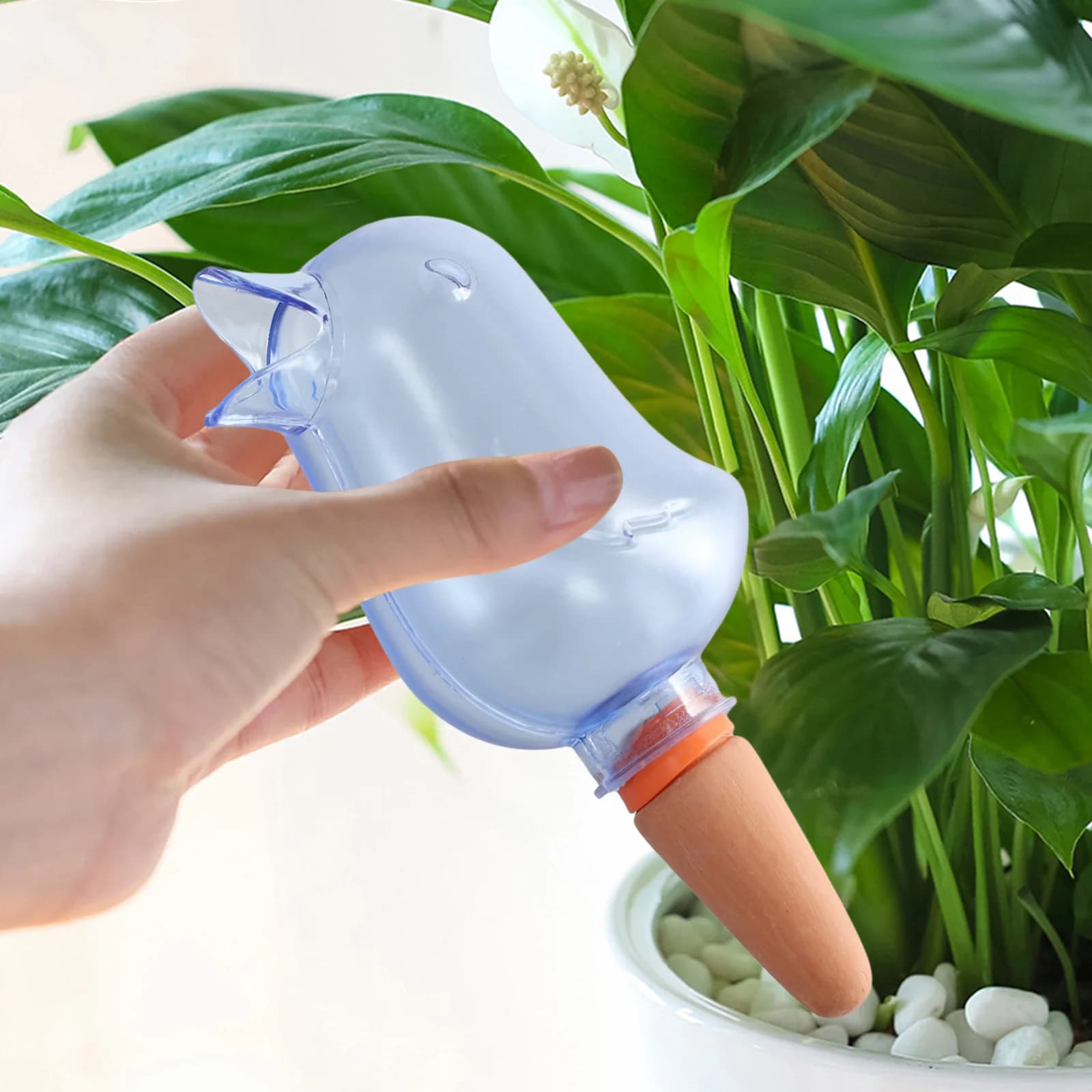 Sistema automatico di irrigazione a goccia per piante Strumento di irrigazione a goccia a forma di uccello per piante Sistema di irrigazione per piante in vaso per interni ed esterni