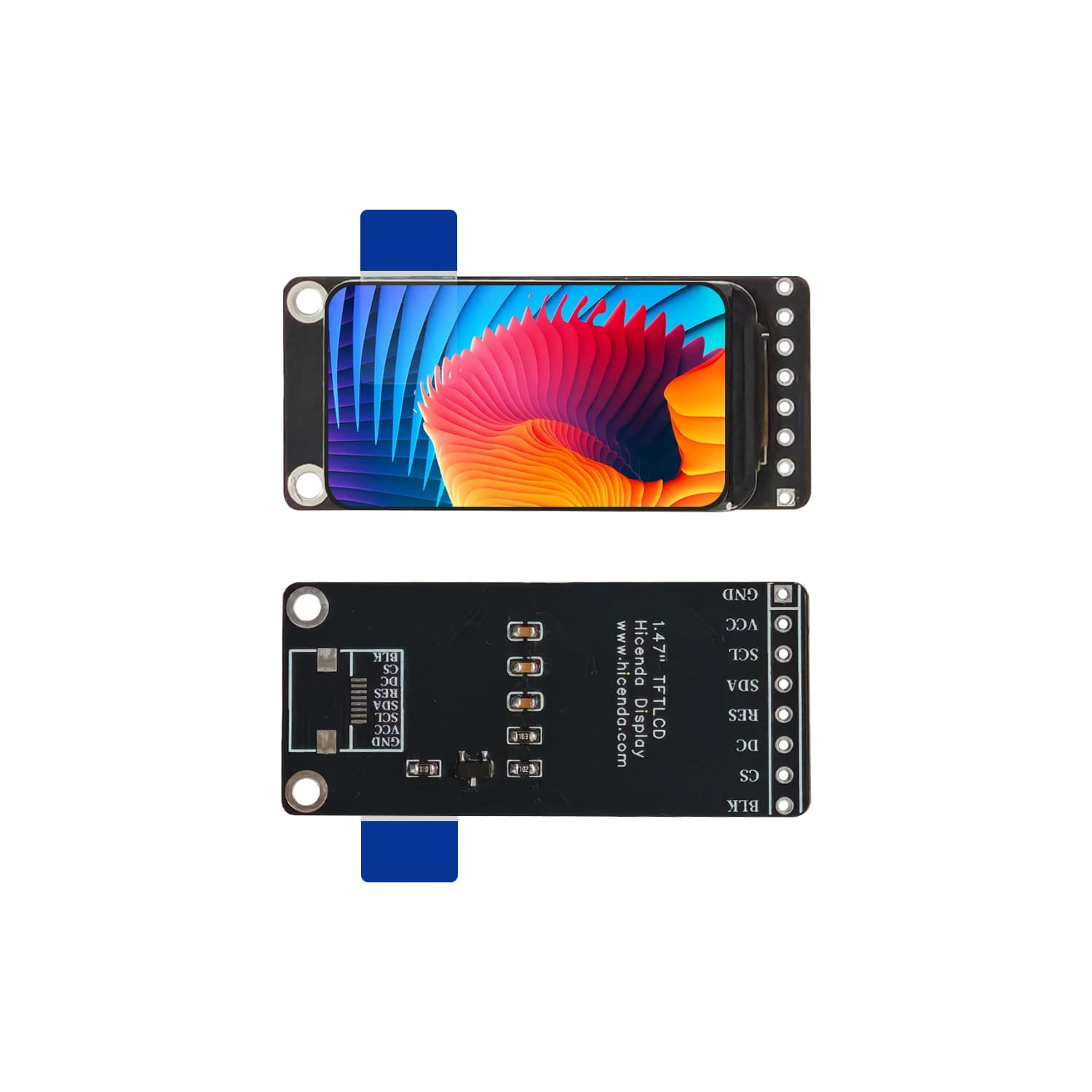 1.47 Inch Full Color TFT LCD Module Display 172x320 All View Screen ST7789 HD SPI Interface 600 Brightness 3.3V For Arduino