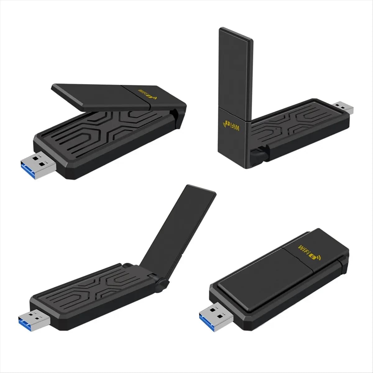 *A96ZZ Wifi 6 USB Scheda di rete wireless dual band 1800Mbps 2.4GHZ con antenna Adattatore wireless USB3.0 per laptop desktop