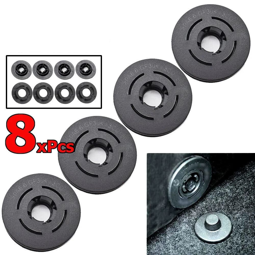 8 pezzi tappetino per auto clip per caret fissaggio di ritenzione universale per supporti impugnature morsetti supporti da pavimento clip di fissaggio antiscivolo per tappeti