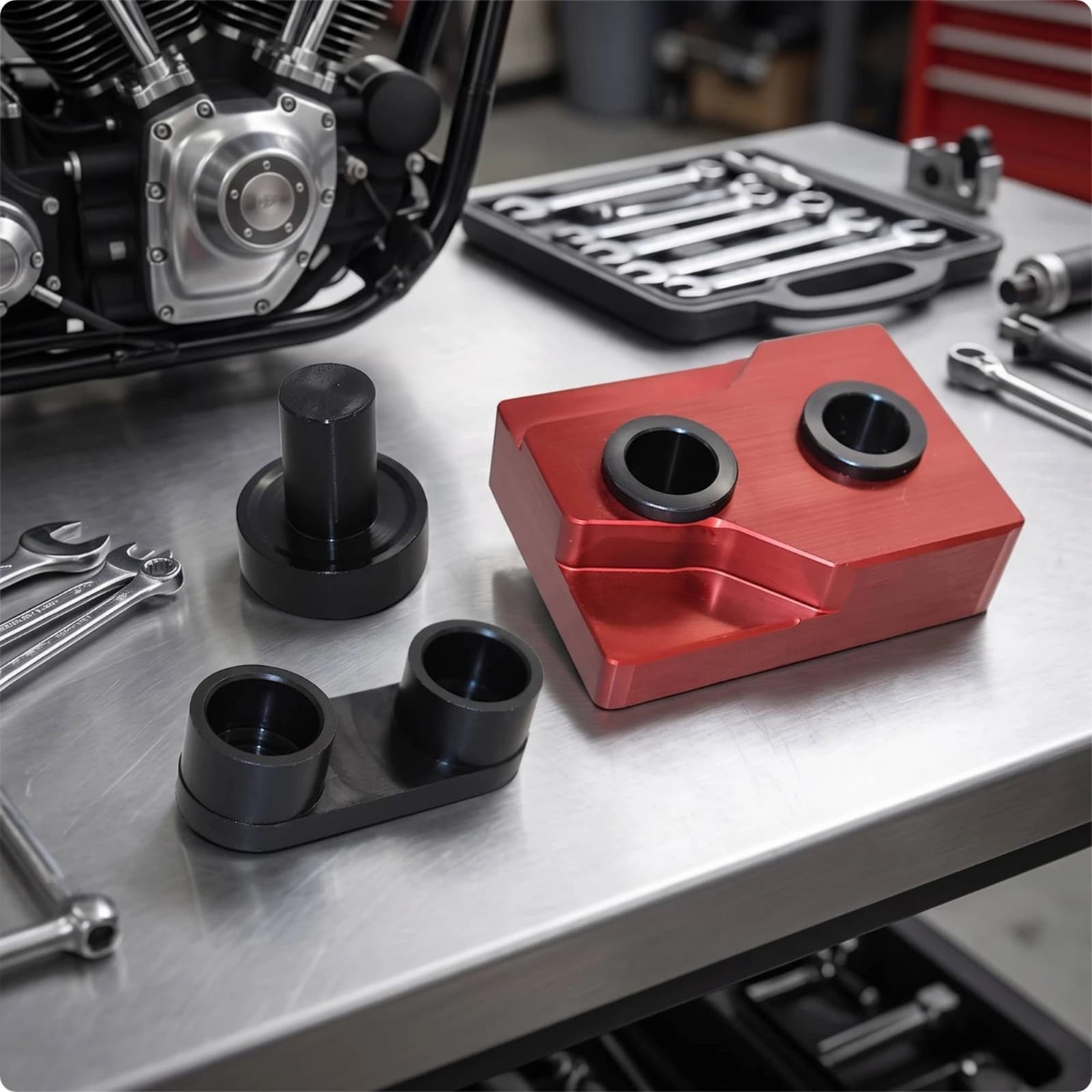 3 Pieces Cam Bearing Removal and Installation Tool Set Anodized Engine Cam Bearing Remove Kit Machined Compact