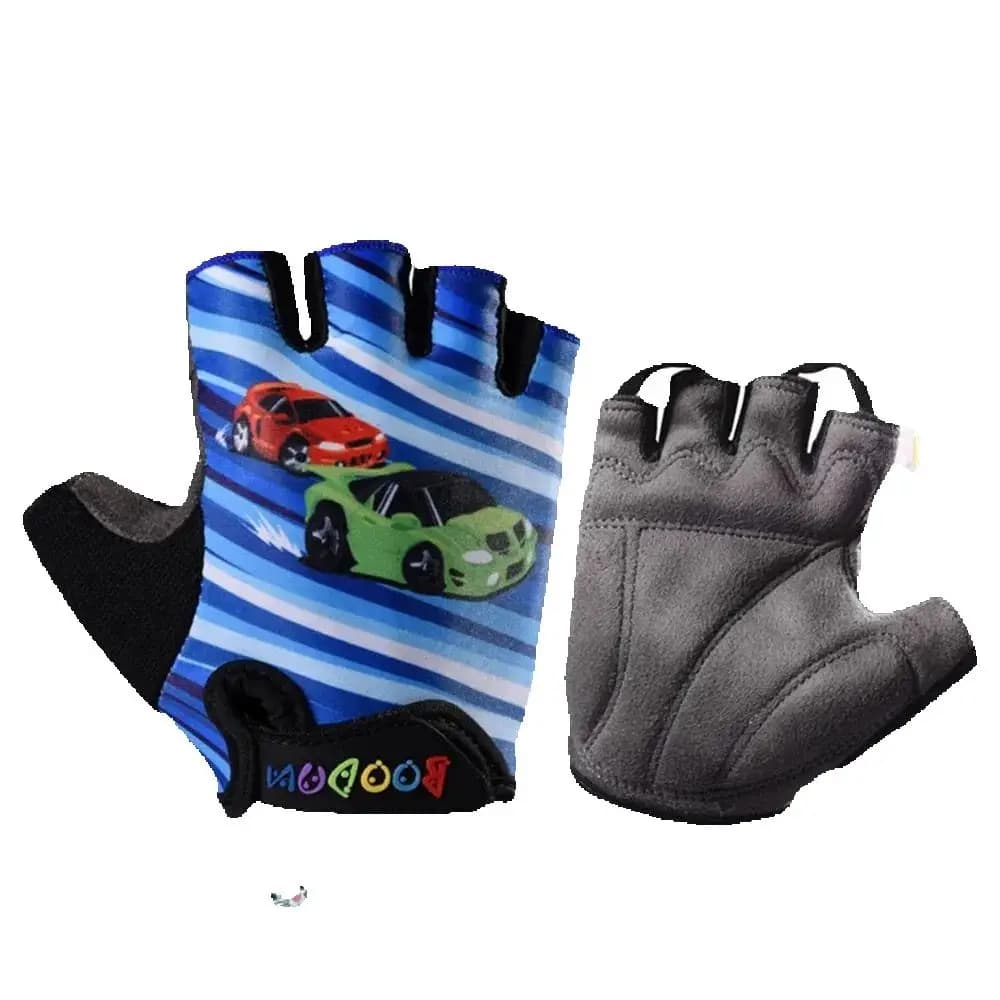 NEW Cycling Gloves Half fingers in Lycra for Children, Children's Bicycle Gloves, Mountain Sports, Seniors, Boys, M-XL BD