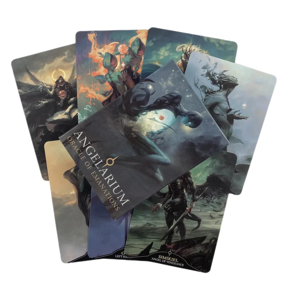 Angelarium Oracle OF Emanations Cards Tarot Divination Deck English Vision Edition Gioco da tavolo per la festa