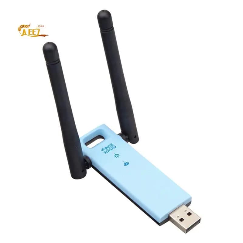 AEE7-Wifi Ripetitore di Segnale USB Wireless 2.4G 300Mbps, Amplificatore di Segnale Wifi Plug and Play