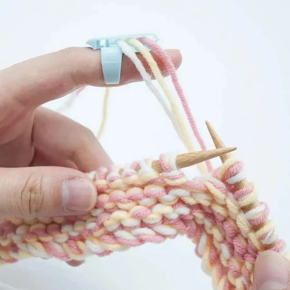 Divisore per dita in lana per lavorazione a maglia, compatto, facile da usare, portatile, per lavorare a maglia con maglioni