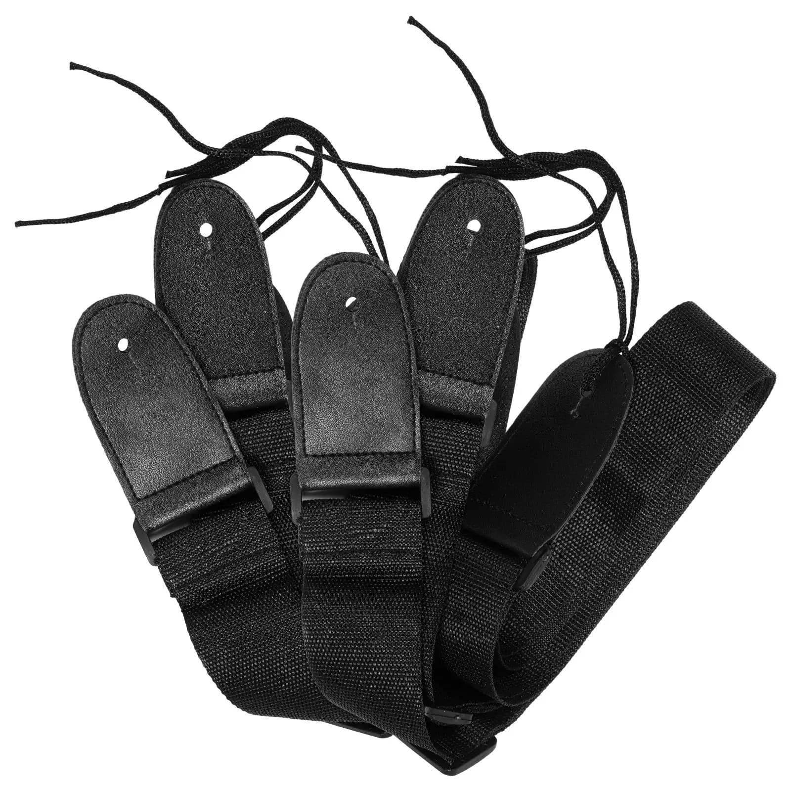 Tracolla larga per chitarra, 2 pezzi, resistente, regolabile, per chitarra elettrica, acustica, basso e ukulele, traspirante, antiscivolo