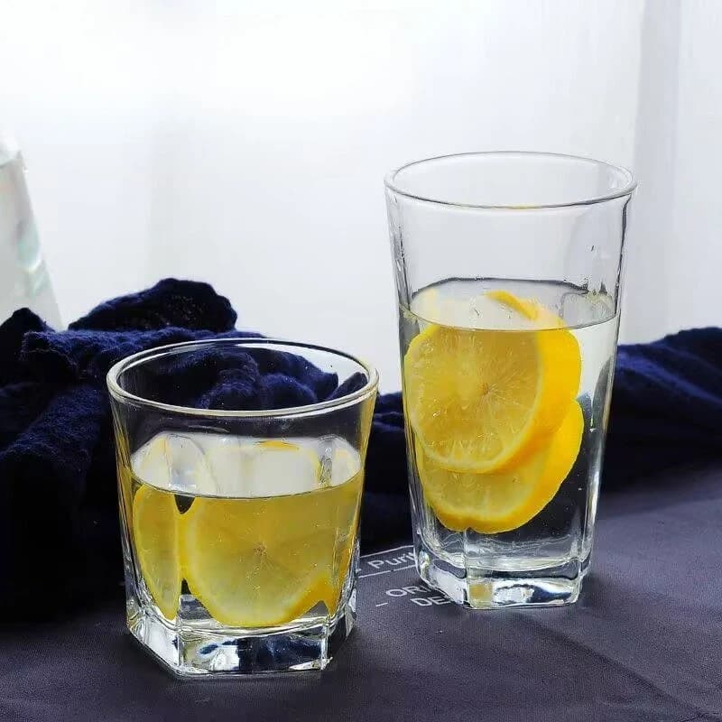 Bicchiere in Vetro Spesso da 270ml/300ml, Bicchiere da Cocktail, Bicchiere da Vino, Bicchieri Classici per Whisky, Tazza Trasparente per Bevande Domestiche