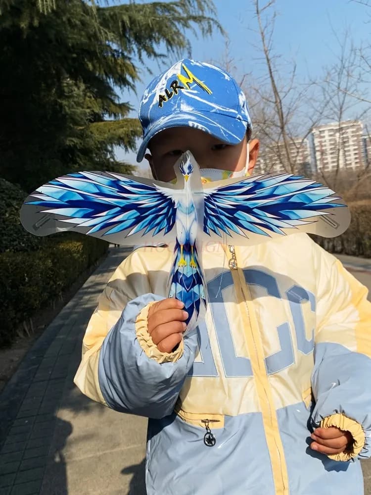 Canna da pesca in lamiera di carbonio Nuova plastica dinamica Mini rondine Aquila Pesce rosso che tiene aquilone per bambini