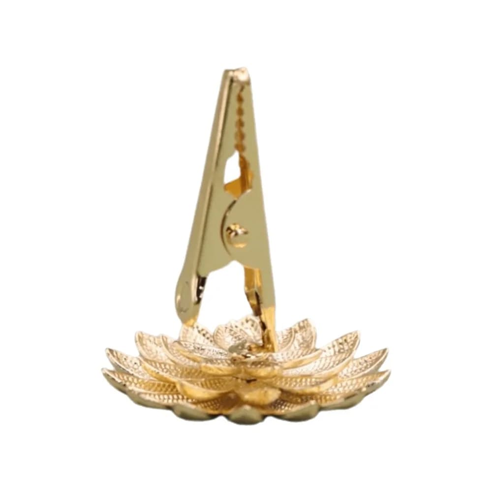 Ornaments Mini Lotus Incense Stick Holder Non-slip Vintage Fragrance Clip Flat Bottom Ash Catcher Incense Burning Tray Washroom